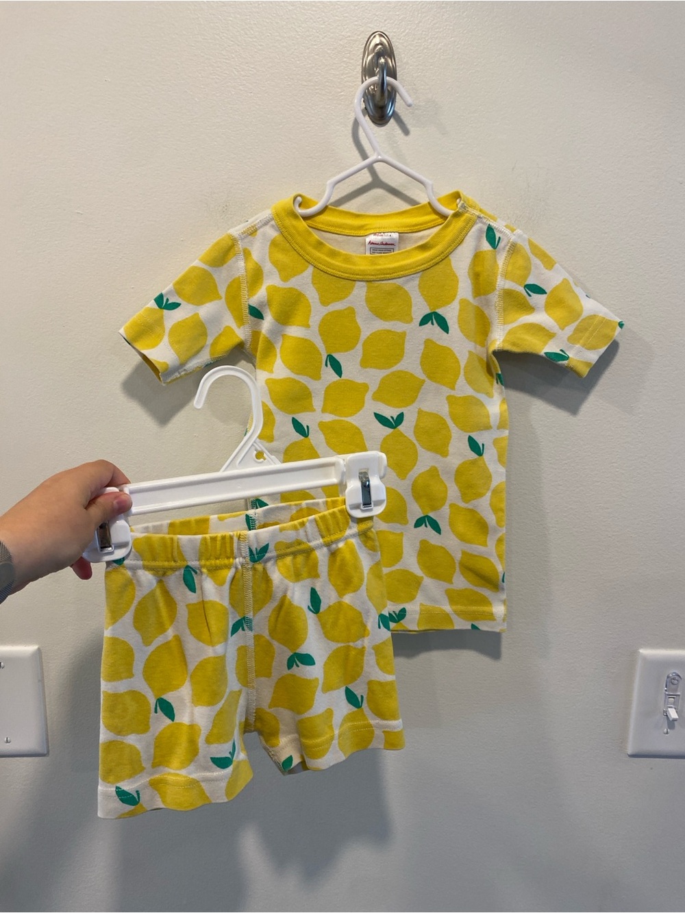 Hanna Andersson organic pajama set size 100 4 Hanna jams short jams lemons